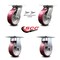 Service Caster 6 Inch Poly on Aluminum Caster Set with Roller Bearing 2 Swivel Lock and 2 Rigid SCC-35S620-PAR-BSL-2-R-2 - alternate 6